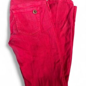Michael Kors Women's Vibrant Red Skinny Jeans